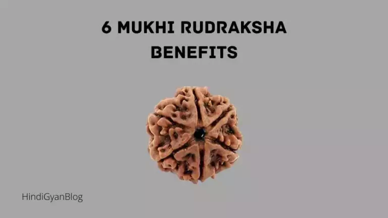 6 mukhi rudraksha benefits in hindi